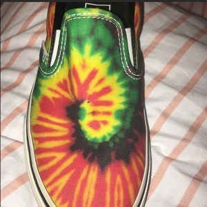 Rare Tie dye slip ons